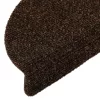  10 db öntapadós lépcsőszőnyeg 56 x 17 x 3 cm barna félkör alakú