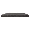  5 db öntapadós lépcsőszőnyeg 56 x 17 x 3 cm antracitszürke félkör alakú