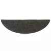  5 db öntapadós lépcsőszőnyeg 56 x 17 x 3 cm antracitszürke félkör alakú