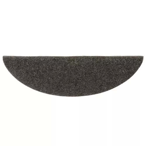  5 db öntapadós lépcsőszőnyeg 56 x 17 x 3 cm antracitszürke félkör alakú