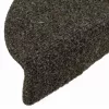  5 db öntapadós lépcsőszőnyeg 56 x 17 x 3 cm antracitszürke félkör alakú