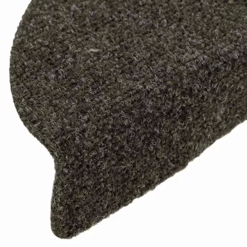  5 db öntapadós lépcsőszőnyeg 56 x 17 x 3 cm antracitszürke félkör alakú