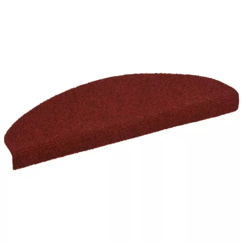  5 db öntapadós lépcsőszőnyeg 65 x 21 x 4 cm bordói félkör alakú nagyméretű