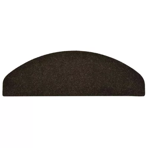  5 db öntapadós lépcsőszőnyeg 65 x 21 x 4 cm sötétbarna félkör alakú nagy