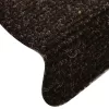  5 db öntapadós lépcsőszőnyeg 65 x 21 x 4 cm sötétbarna félkör alakú nagy