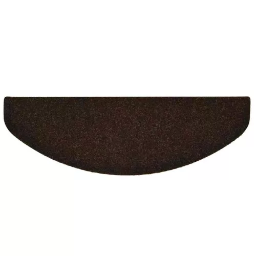  5 db öntapadós lépcsőszőnyeg 65 x 21 x 4 cm barna félkör alakú nagy