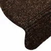  5 db öntapadós lépcsőszőnyeg 65 x 21 x 4 cm barna félkör alakú nagy
