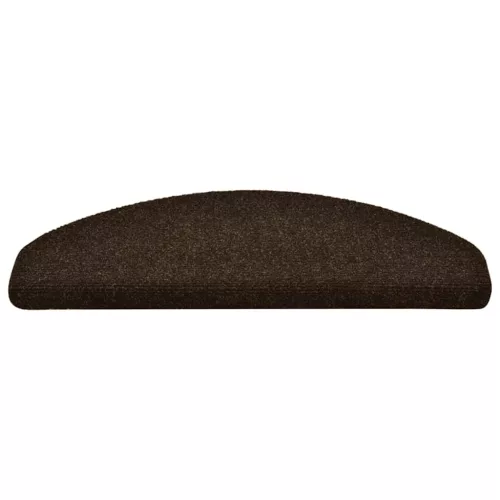  10 db öntapadós lépcsőszőnyeg 65 x 21 x 4 cm barna félkör alakú nagy