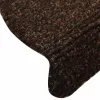  10 db öntapadós lépcsőszőnyeg 65 x 21 x 4 cm barna félkör alakú nagy