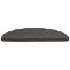  5 db öntapadós lépcsőszőnyeg 65 x 21 x 4 cm antracitszürke félkör alakú nagyméretű