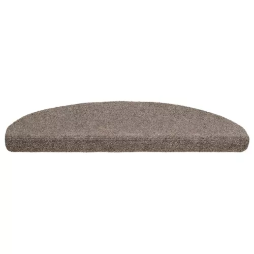  10 db öntapadós lépcsőszőnyeg 65 x 21 x 4 cm bézs félkör alakú nagy