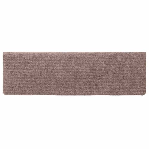  10 db öntapadós lépcsőszőnyegek, krémszínű, téglalap alakú széllel, 65 x 21 x 4 cm