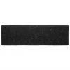  5 db öntapadós lépcsőszőnyeg, 65 x 21 x 4 cm, fekete, téglalap alakú széllel