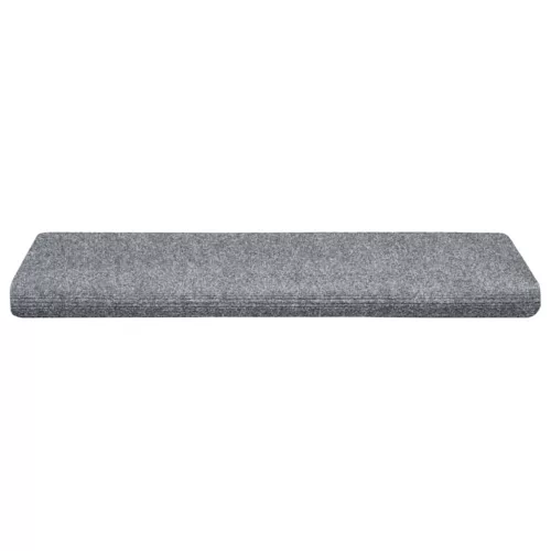  5 db öntapadós lépcsőszőnyeg, világosszürke, téglalap alakú széllel, 65 x 21 x 4 cm
