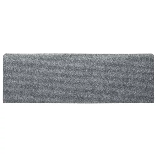  5 db öntapadós lépcsőszőnyeg, világosszürke, téglalap alakú széllel, 65 x 21 x 4 cm