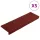  5 db öntapadós lépcsőszőnyeg 65 x 21 x 4 cm bordói piros téglalap alakú széllel