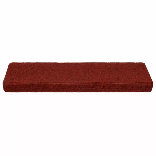  10 db öntapadós lépcsőszőnyeg 65 x 21 x 4 cm bordói téglalap alakú széllel