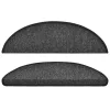  10 db antracitszürke lépcsőszőnyeg 56x17x3 cm