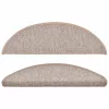  10 db világosbarna lépcsőszőnyeg 56x17x3 cm