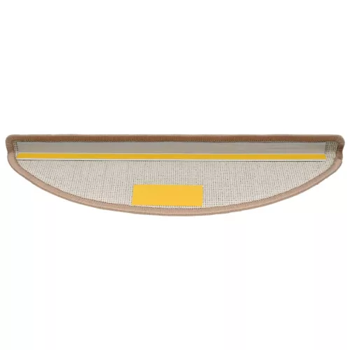  10 db világosbarna lépcsőszőnyeg 56x17x3 cm