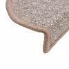  10 db világosbarna lépcsőszőnyeg 56x17x3 cm