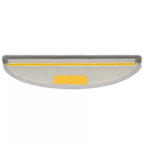  10 db világosszürke félkör alakú lépcsőszőnyeg 56 x 17 x 3 cm