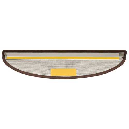  10 db kávébarna lépcsőszőnyeg 56x17x3 cm