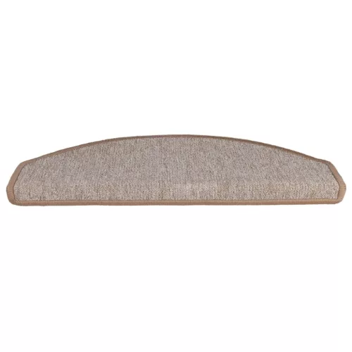  10 db világosbarna lépcsőszőnyeg 65x24x4 cm