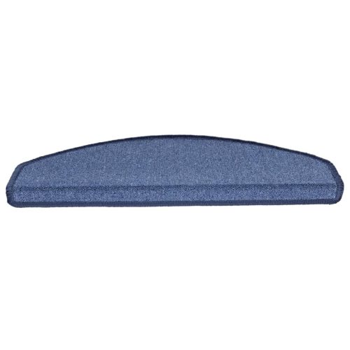  10 db kék, félkör alakú, nagy lépcsőszőnyeg 65 x 24 x 4 cm