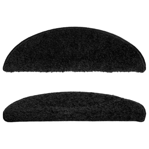  10 db fekete lépcsőszőnyeg 56 x 17 x 3 cm