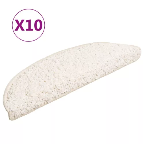  10 db fehér lépcsőszőnyeg 56 x 17 x 3 cm