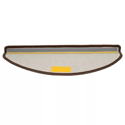  10 db barna, félkör alakú, nagy lépcsőszőnyeg 65 x 21 x 4 cm