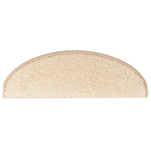  10 db krémszínű lépcsőszőnyeg 65 x 21 x 4 cm