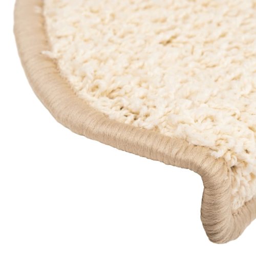  10 db krémszínű lépcsőszőnyeg 65 x 21 x 4 cm