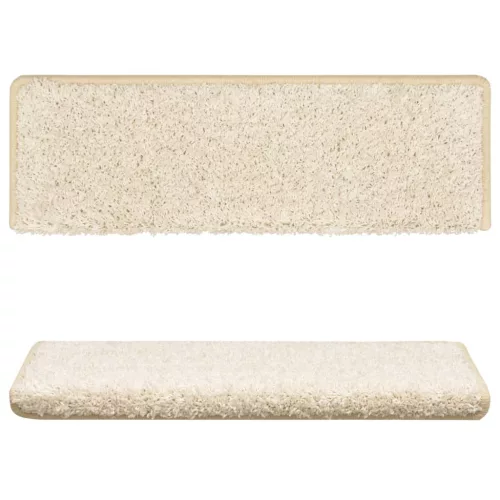  10 db fehér lépcsőszőnyeg 65x21x4 cm