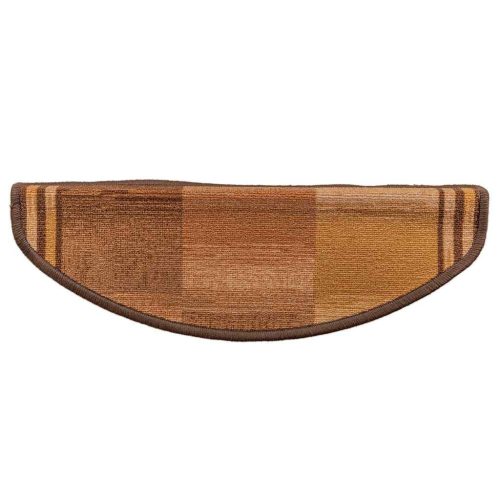  10 db barna öntapadó lépcsőszőnyeg 65x21x4 cm