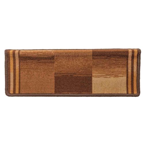  5 db barna öntapadó lépcsőszőnyeg 65x21x4 cm