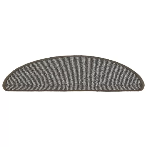  15 db szürke lépcsőszőnyeg 56 x 17 x 3 cm