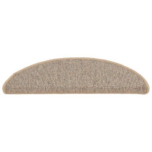  15 db barna lépcsőszőnyeg 56 x 17 x 3 cm