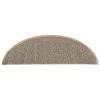  15 db barna lépcsőszőnyeg 56 x 17 x 3 cm