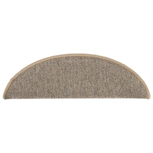  15 db barna lépcsőszőnyeg 56 x 17 x 3 cm