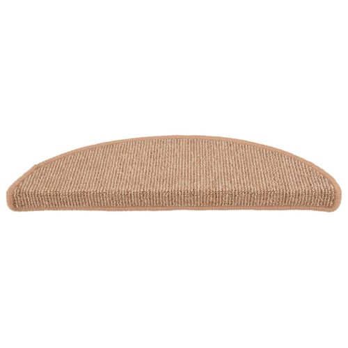  15 db világosbarna lépcsőszőnyeg 65 x 21 x 4 cm