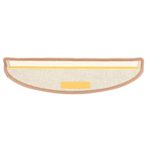  15 db világosbarna lépcsőszőnyeg 65 x 21 x 4 cm