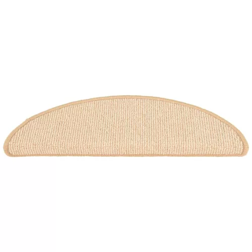  15 db krémszínű lépcsőszőnyeg 65 x 21 x 4 cm