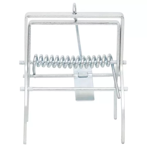  4 db ezüstszínű horganyzott acél vakondcsapda