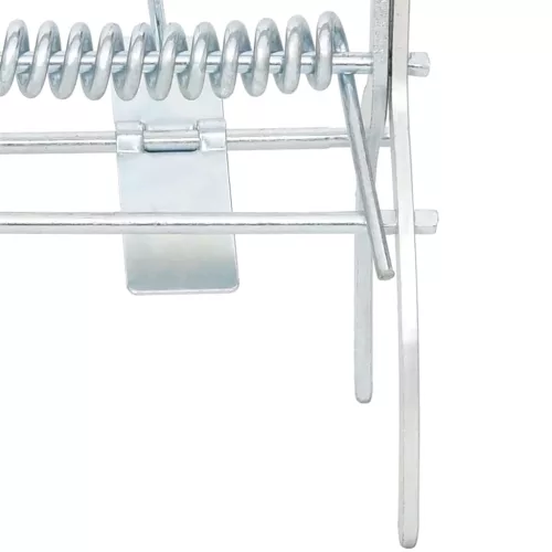  4 db ezüstszínű horganyzott acél vakondcsapda