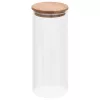  6 db üvegedény bambuszfedéllel 1000 ml
