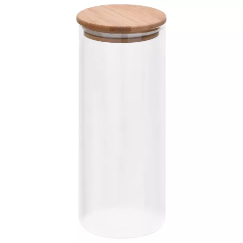  6 db üvegedény bambuszfedéllel 1000 ml