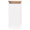  4 db üvegedény bambuszfedéllel 1200 ml