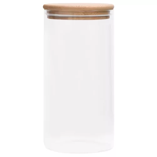  4 db üvegedény bambuszfedéllel 1200 ml